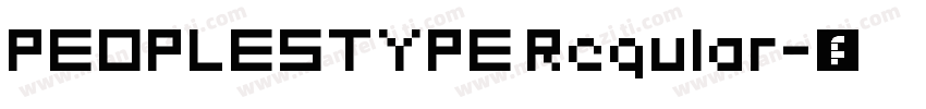 PEOPLESTYPE Regular字体转换